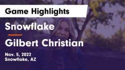 Snowflake  vs Gilbert Christian  Game Highlights - Nov. 5, 2022