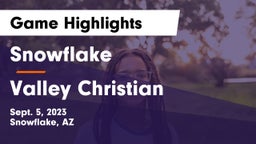 Snowflake  vs Valley Christian  Game Highlights - Sept. 5, 2023