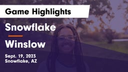 Snowflake  vs Winslow  Game Highlights - Sept. 19, 2023