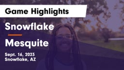Snowflake  vs Mesquite  Game Highlights - Sept. 16, 2023