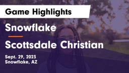 Snowflake  vs Scottsdale Christian Game Highlights - Sept. 29, 2023