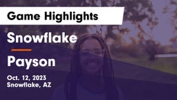 Snowflake  vs Payson  Game Highlights - Oct. 12, 2023