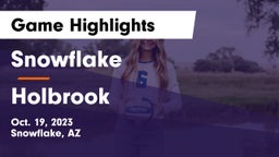 Snowflake  vs Holbrook  Game Highlights - Oct. 19, 2023