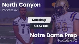 Matchup: North Canyon vs. Notre Dame Prep  2016