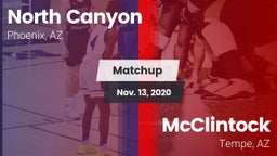 Matchup: North Canyon vs. McClintock  2020