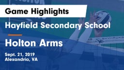 Hayfield Secondary School vs Holton Arms Game Highlights - Sept. 21, 2019