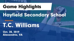 Hayfield Secondary School vs T.C. Williams Game Highlights - Oct. 28, 2019