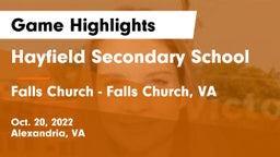 Hayfield Secondary School vs Falls Church  - Falls Church, VA Game Highlights - Oct. 20, 2022