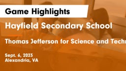 Hayfield Secondary School vs Thomas Jefferson  for Science and Technology Game Highlights - Sept. 6, 2023