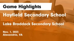 Hayfield Secondary School vs Lake Braddock Secondary School Game Highlights - Nov. 1, 2023