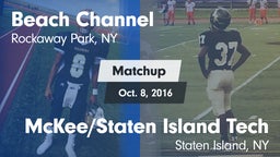 Matchup: Beach Channel vs. McKee/Staten Island Tech 2016