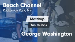 Matchup: Beach Channel vs. George Washington 2016