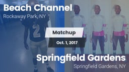 Matchup: Beach Channel vs. Springfield Gardens  2017