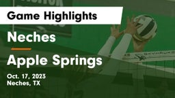 Neches  vs Apple Springs  Game Highlights - Oct. 17, 2023