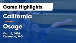 California  vs Osage  Game Highlights - Oct. 15, 2020