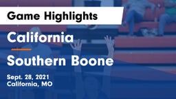 California  vs Southern Boone  Game Highlights - Sept. 28, 2021
