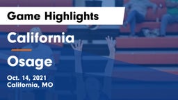 California  vs Osage  Game Highlights - Oct. 14, 2021