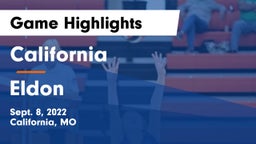California  vs Eldon  Game Highlights - Sept. 8, 2022
