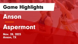 Anson  vs Aspermont  Game Highlights - Nov. 28, 2023