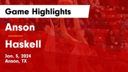 Anson  vs Haskell  Game Highlights - Jan. 5, 2024