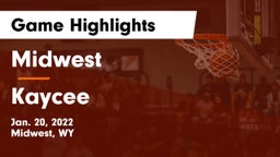 Midwest  vs Kaycee  Game Highlights - Jan. 20, 2022