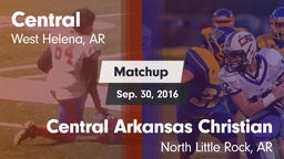 Matchup: Central vs. Central Arkansas Christian  2016