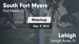 Matchup: South Fort Myers vs. Lehigh  2016