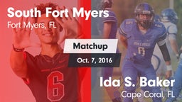 Matchup: South Fort Myers vs. Ida S. Baker  2016