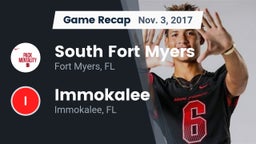 Recap: South Fort Myers  vs. Immokalee  2017