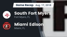 Recap: South Fort Myers  vs. Miami Edison  2018