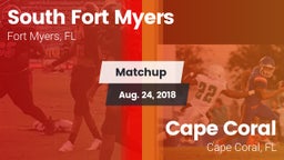Matchup: South Fort Myers vs. Cape Coral  2018