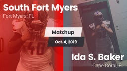 Matchup: South Fort Myers vs. Ida S. Baker  2019