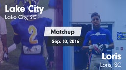 Matchup: Lake City vs. Loris  2016