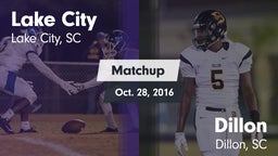 Matchup: Lake City vs. Dillon  2016