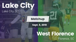 Matchup: Lake City vs. West Florence  2018