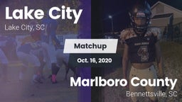 Matchup: Lake City vs. Marlboro County  2020