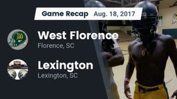 Recap: West Florence  vs. Lexington  2017
