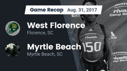 Recap: West Florence  vs. Myrtle Beach  2017