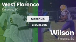 Matchup: West Florence vs. Wilson  2017