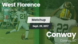 Matchup: West Florence vs. Conway  2017