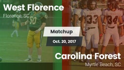 Matchup: West Florence vs. Carolina Forest  2017