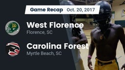 Recap: West Florence  vs. Carolina Forest  2017