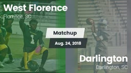 Matchup: West Florence vs. Darlington  2018