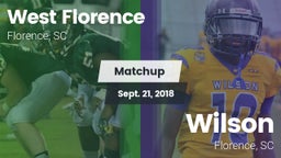 Matchup: West Florence vs. Wilson  2018