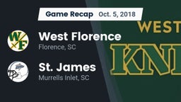 Recap: West Florence  vs. St. James  2018