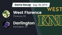 Recap: West Florence  vs. Darlington  2019