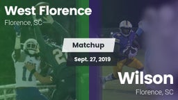 Matchup: West Florence vs. Wilson  2019