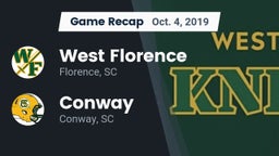 Recap: West Florence  vs. Conway  2019