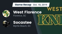 Recap: West Florence  vs. Socastee  2019
