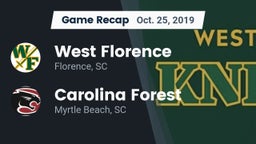 Recap: West Florence  vs. Carolina Forest  2019